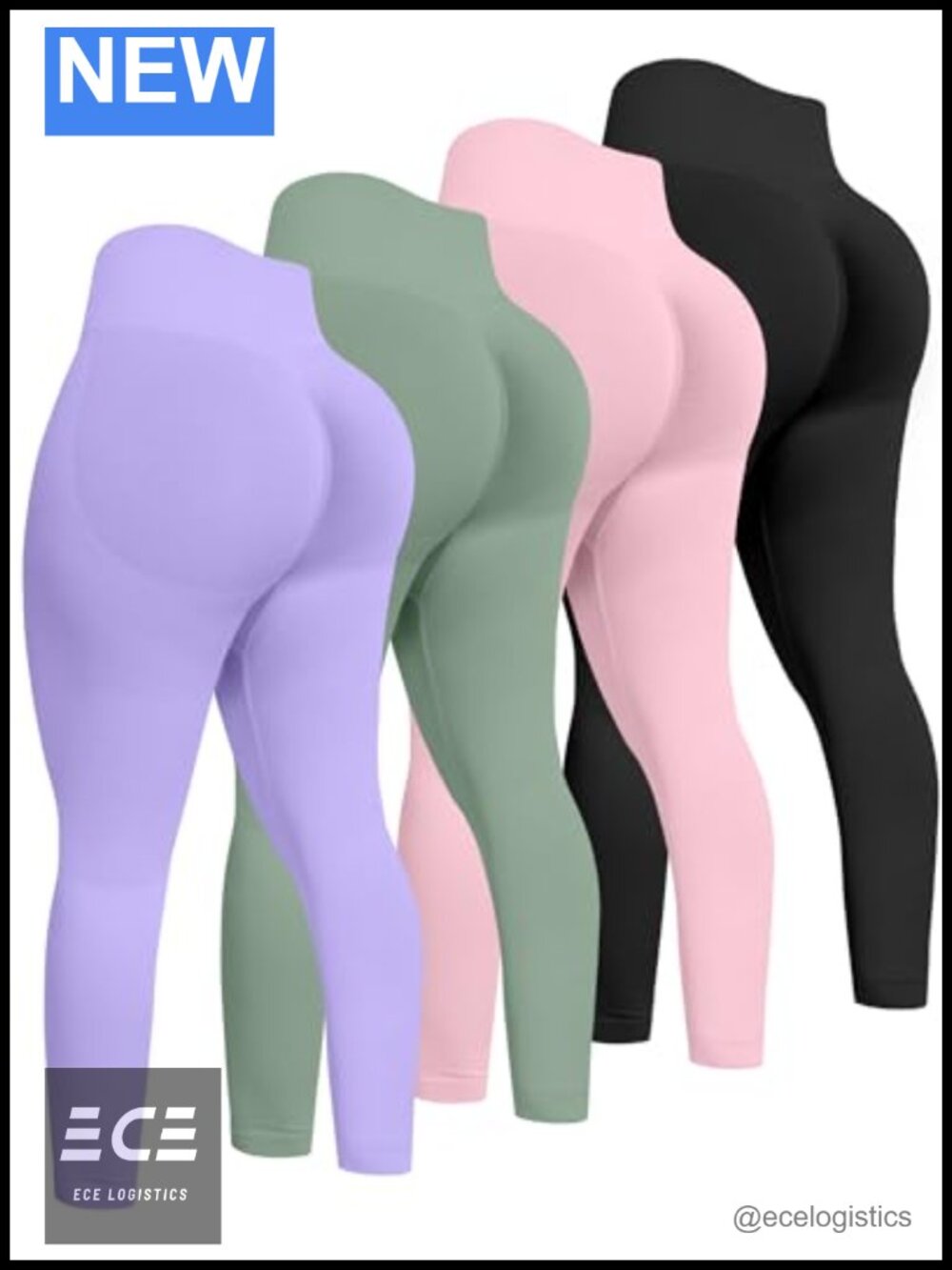 High Waisted Seamless Butt Lifting Scrunch Leggings